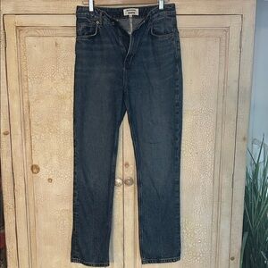 Reformation Women’s Blue Liza Ultra High-Rise Straight Jeans Size 29